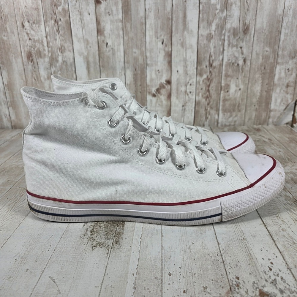 Converse Chuck Taylor All Star High Top White Canvas Sneakers M7650 Womens 16